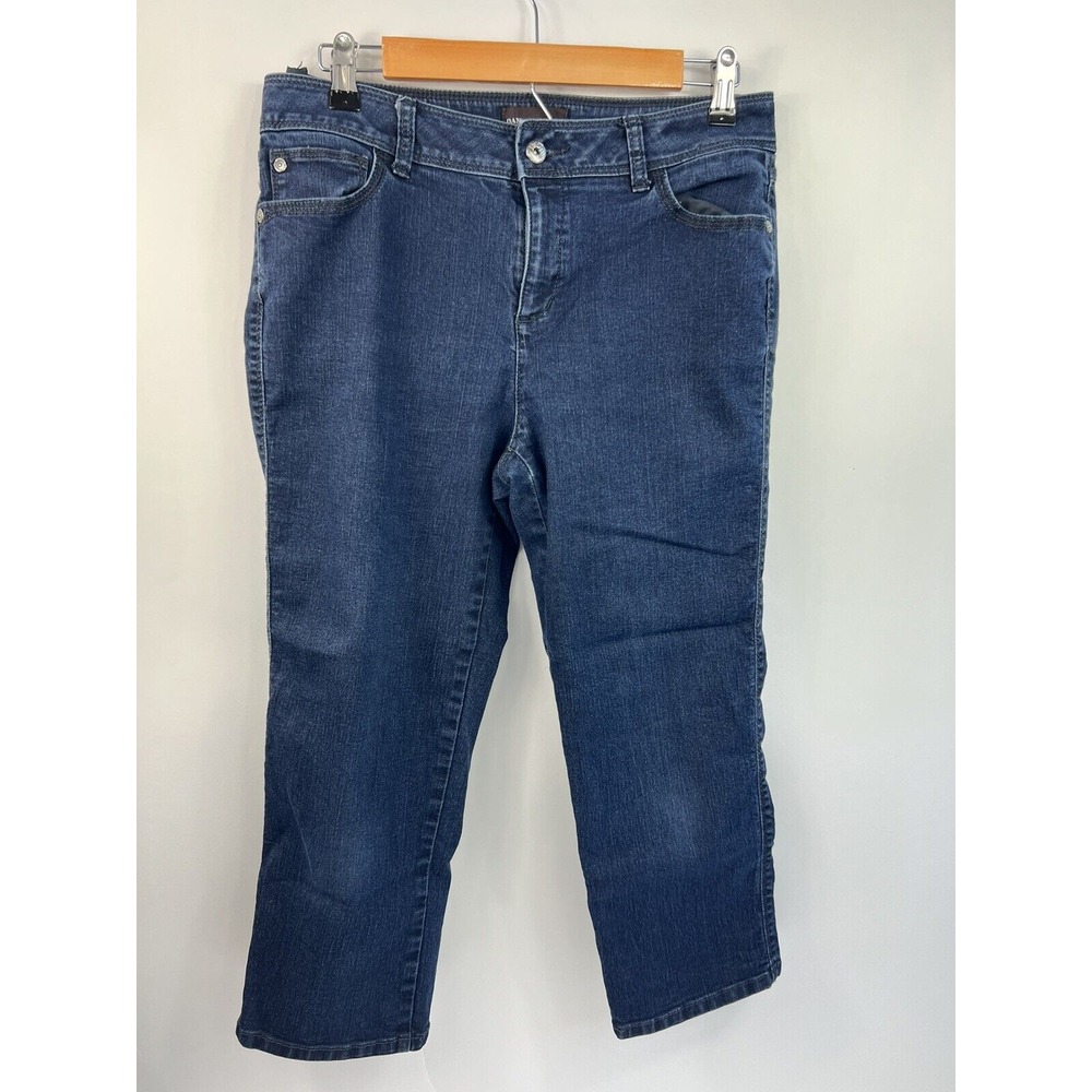 Dana Buchman Cropped Jeans Women's Size‎ 6 Blue 5 Pockets Stretch
